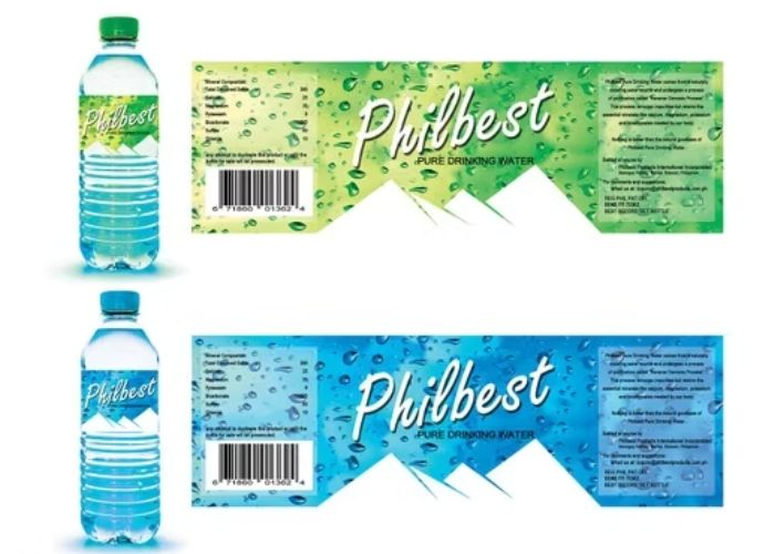 Water Bottle Label Printing